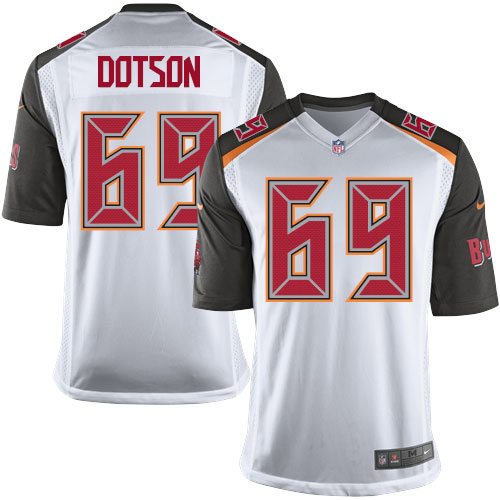 Youth Limited Demar Dotson Nike Jersey White Road - #69 NFL Tampa Bay Buccaneers